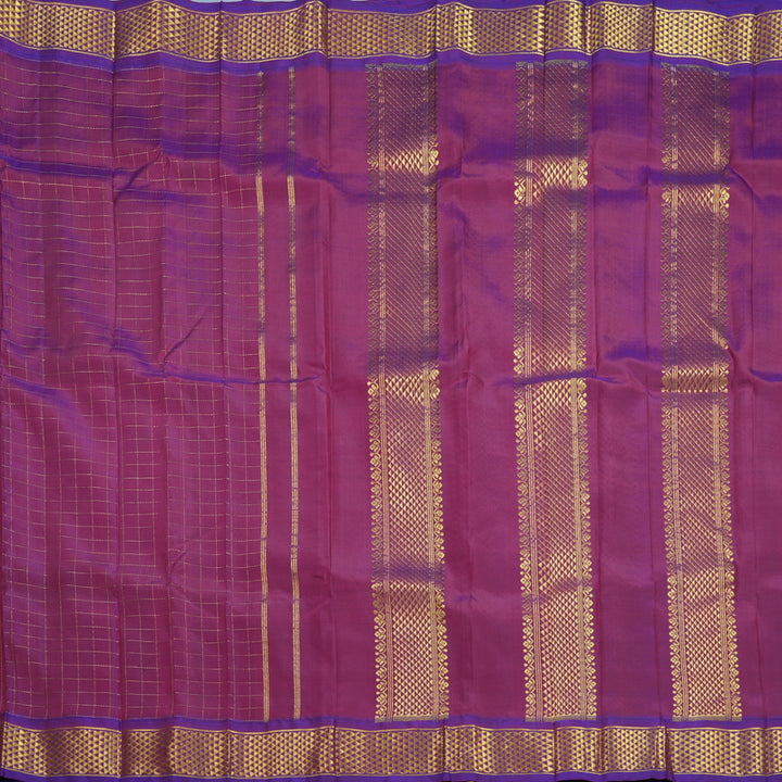 Hayagrivas Handloom Wine Purple Kanjivaram Silk Saree KBF703G4-2
