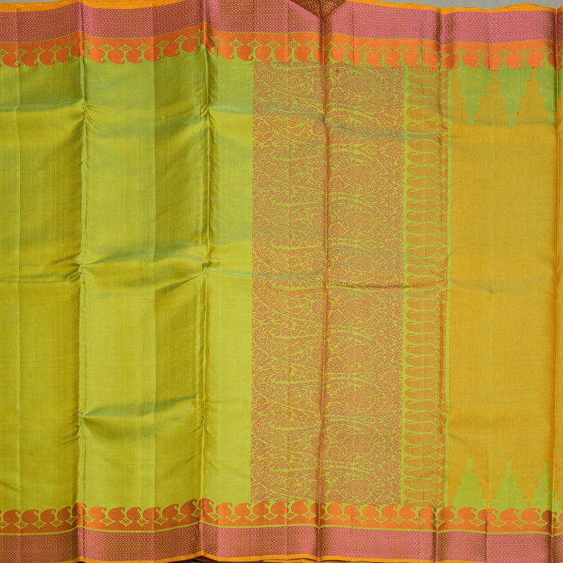 Hayagrivas Handloom Pista Green Kanjivaram Silk Saree KBF706G4-3