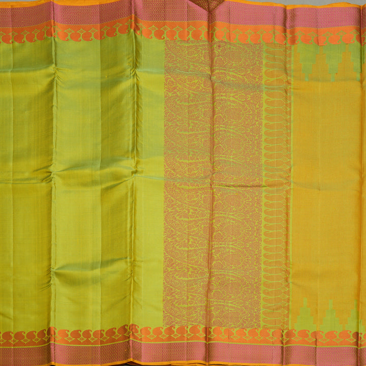 Hayagrivas Handloom Pista Green Kanjivaram Silk Saree KBF706G4-3