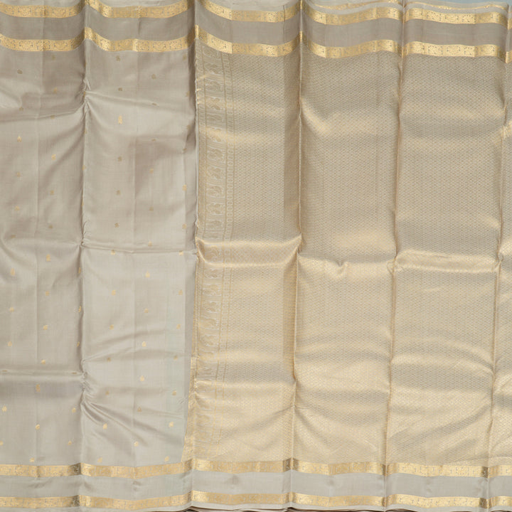Hayagrivas Handloom Greige Kanjivaram Silk Saree KBF707G1-25