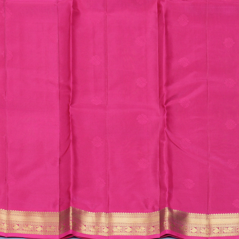 Hayagrivas Handloom Manthalir Kanjivaram Silk Saree with Pink Border KBF707G1-5