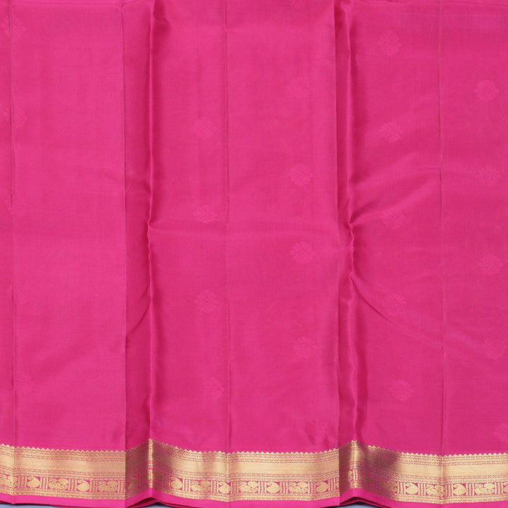 Hayagrivas Handloom Manthalir Kanjivaram Silk Saree with Pink Border KBF707G1-5