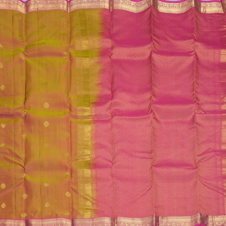 Hayagrivas Handloom Manthalir Kanjivaram Silk Saree with Pink Border KBF707G1-5