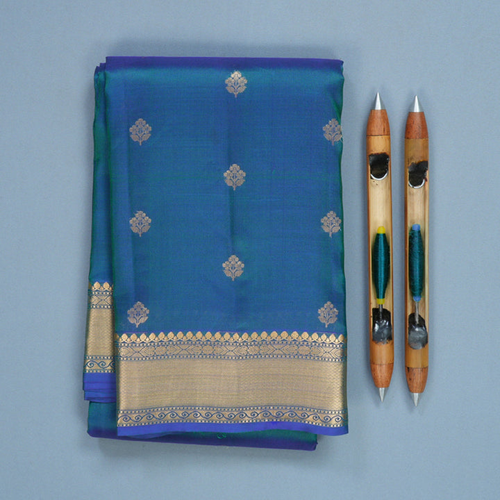 Hayagrivas Handloom Mayilkazhuthu Kanjivaram Silk Saree KBF707G2-2