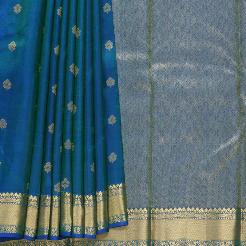 Hayagrivas Handloom Mayilkazhuthu Kanjivaram Silk Saree KBF707G2-2