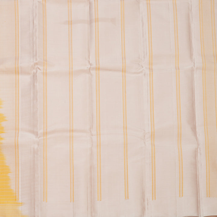 Hayagrivas Handloom Yellow Kanjivaram Silk Saree KBF713G1-1