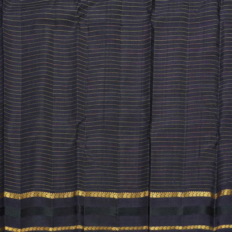 Hayagrivas Handloom Multicolour Checks Kanjivaram Silk Saree with Deep Jamun Border KBF720G3-1