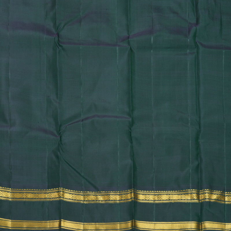 Hayagrivas Handloom Multicolour Checks Kanjivaram Silk Saree with Karum Pachai Border KBF720G4-1