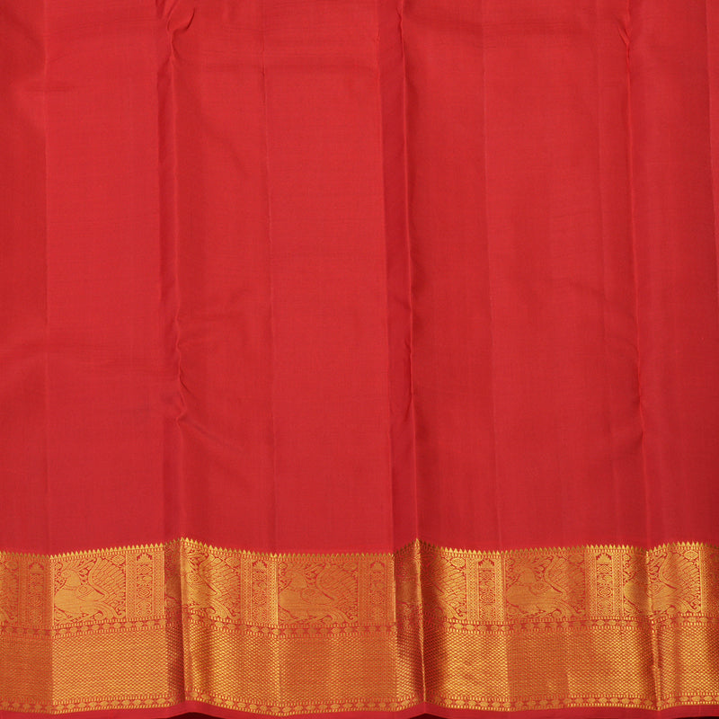 Hayagrivas Handloom Onion Pink Kanjivaram Silk Saree with Red Border KBF72D2-1
