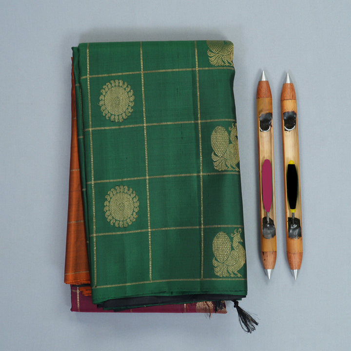 Hayagrivas Handloom Mubhagam Kanjivaram Silk Saree KBF732G1-1
