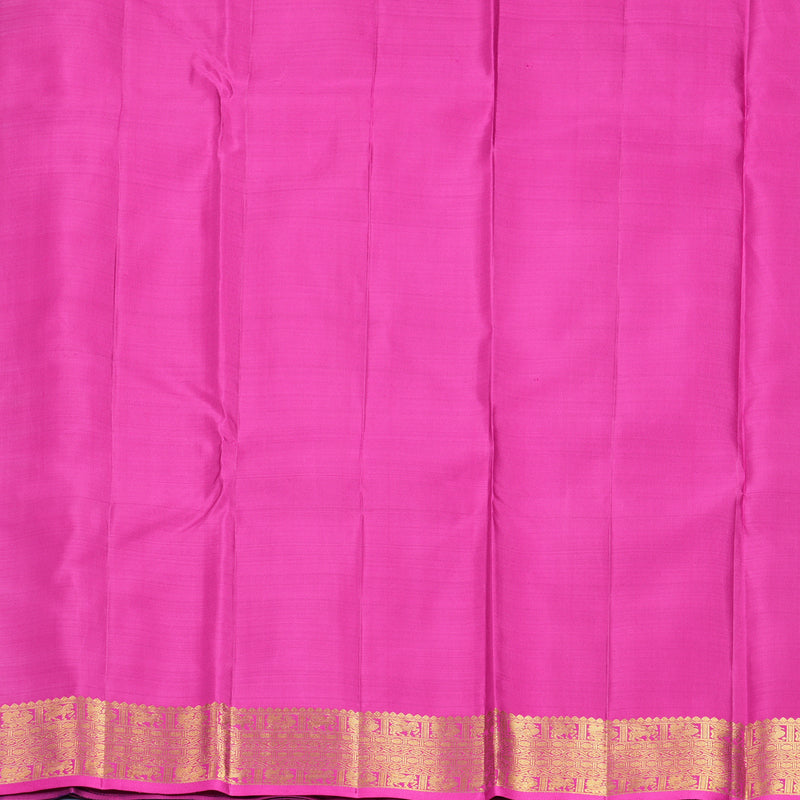 Hayagrivas Handloom Dark Blue Kanjivaram Silk Saree KBF734G2-2