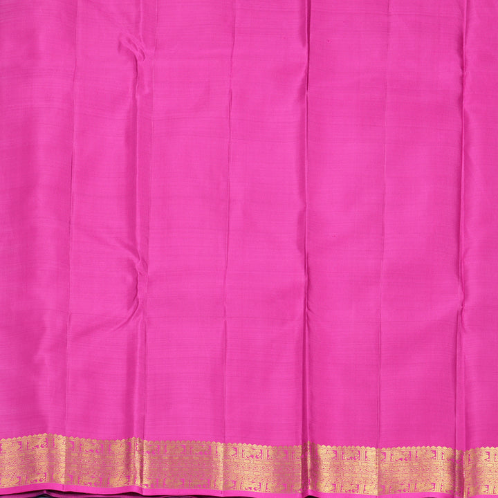 Hayagrivas Handloom Dark Blue Kanjivaram Silk Saree KBF734G2-2
