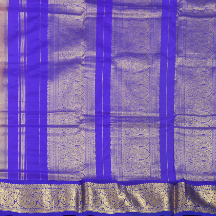 Hayagrivas Handloom Peach Pink Ten Yards Silk Saree KBF736G1-8