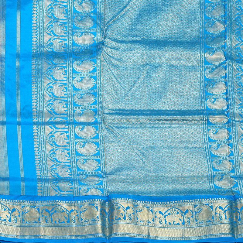 Hayagrivas Handloom Dark Pink Ten Yards Silk Saree KBF736G2-12