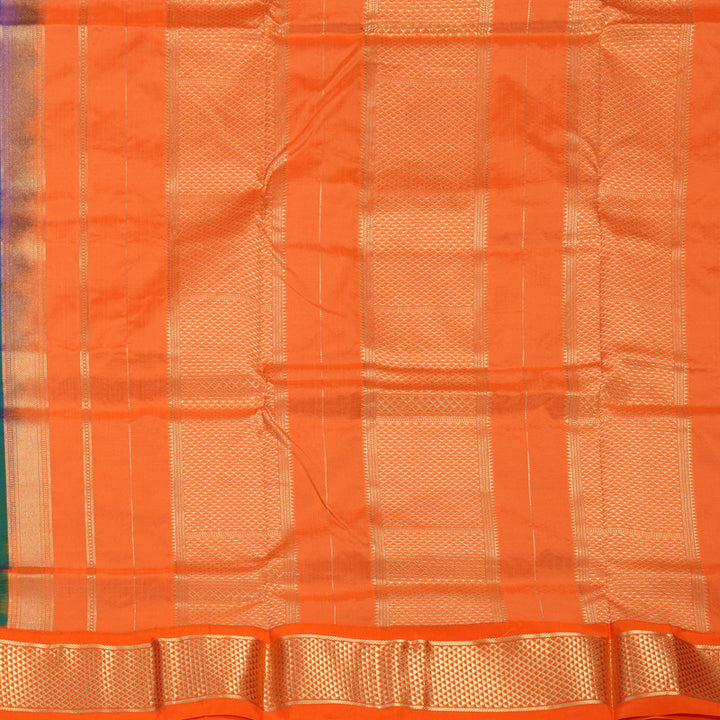 Hayagrivas Handloom Mayilkazhuthu Ten Yards Silk Saree KBF736G3-5