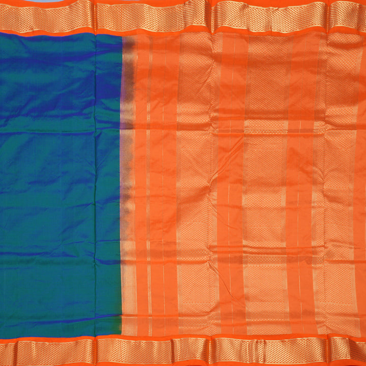 Hayagrivas Handloom Mayilkazhuthu Ten Yards Silk Saree KBF736G3-5