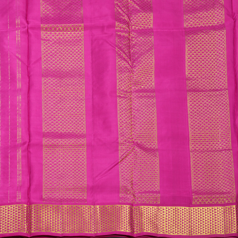 Hayagrivas Handloom Powder Green Ten Yards Silk Saree KBF739G11-1