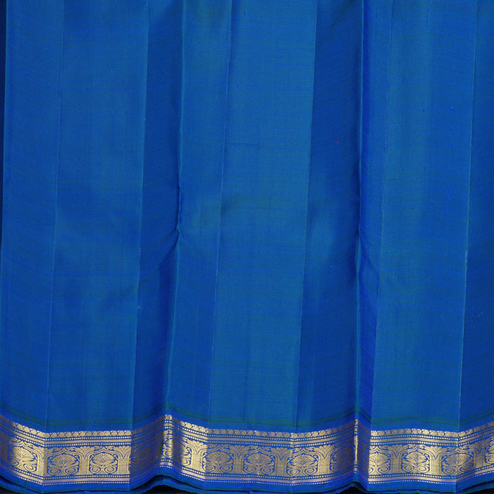 Hayagrivas Handloom Mambazham Orange Kanjivaram Silk Saree with Mayilkazhuthu Border KBF739G2-9
