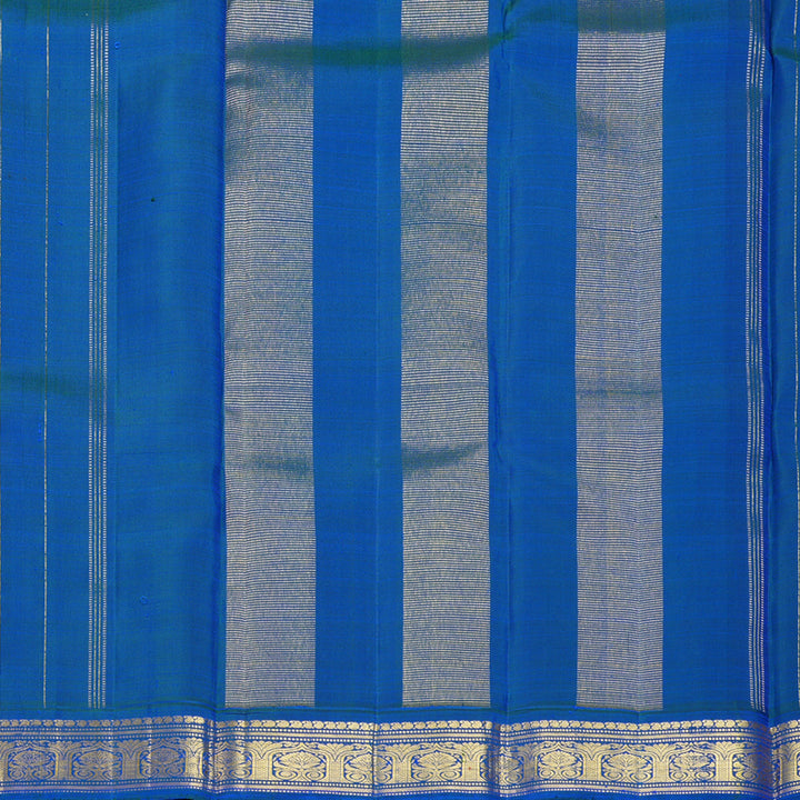 Hayagrivas Handloom Mambazham Orange Kanjivaram Silk Saree with Mayilkazhuthu Border KBF739G2-9