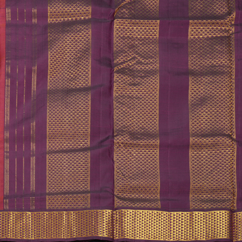 Hayagrivas Handloom Mambazham Orange Ten Yards Silk Saree KBF739G6-1