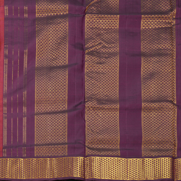 Hayagrivas Handloom Mambazham Orange Ten Yards Silk Saree KBF739G6-1