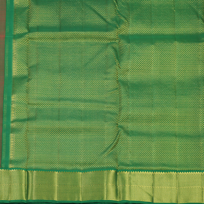 Hayagrivas Handloom Red Ten Yards Silk Saree KBF739G7-1