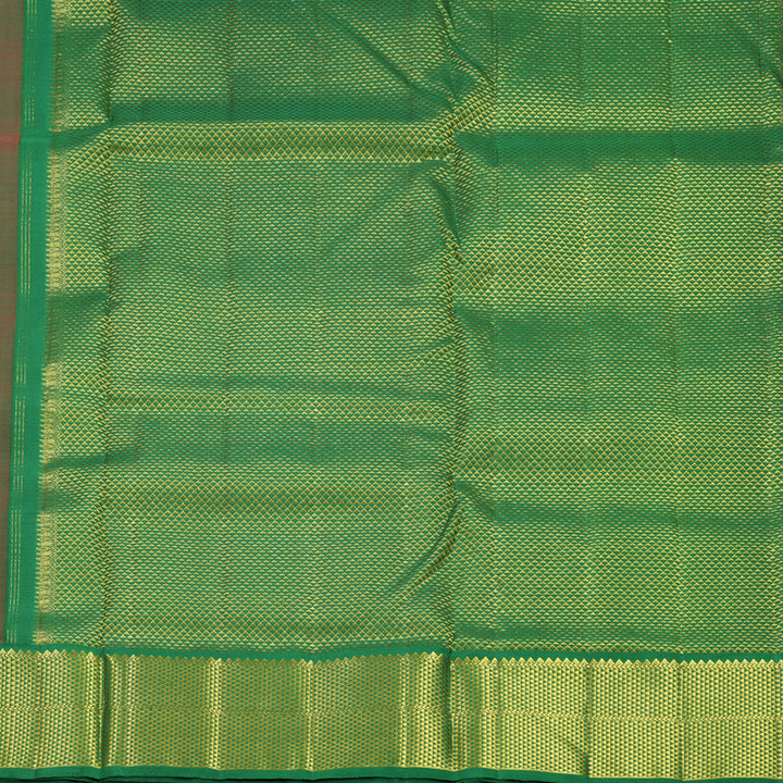 Hayagrivas Handloom Red Ten Yards Silk Saree KBF739G7-1