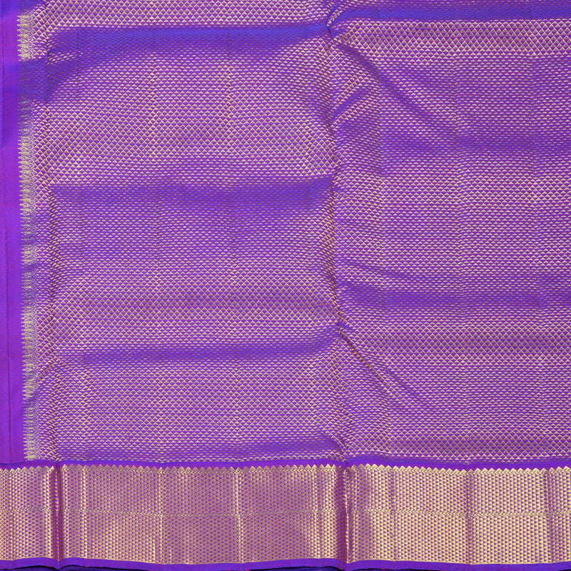 Hayagrivas Handloom Fluorescent Green Ten Yards Silk Saree KBF739G7-3