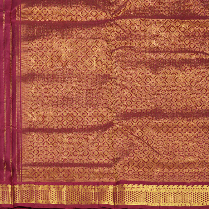 Hayagrivas Handloom Mayilkazhuthu Ten Yards Silk Saree KBF739G8-1