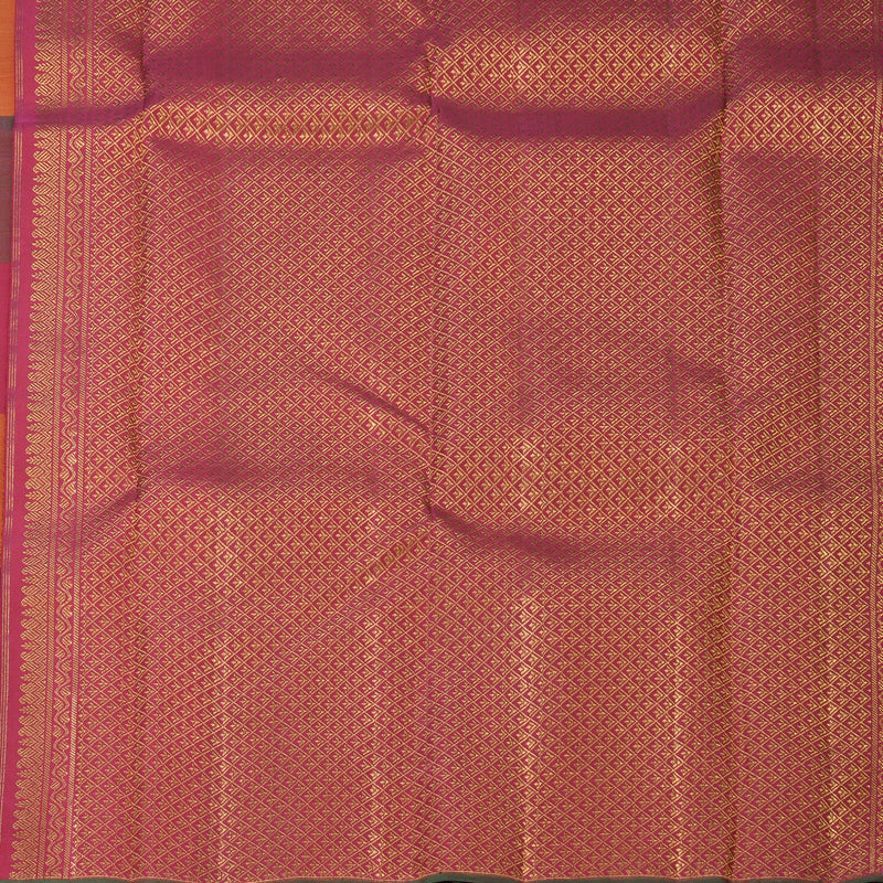 Hayagrivas Handloom Multicolour Checks Kanjivaram Silk Saree KBF743H6-1
