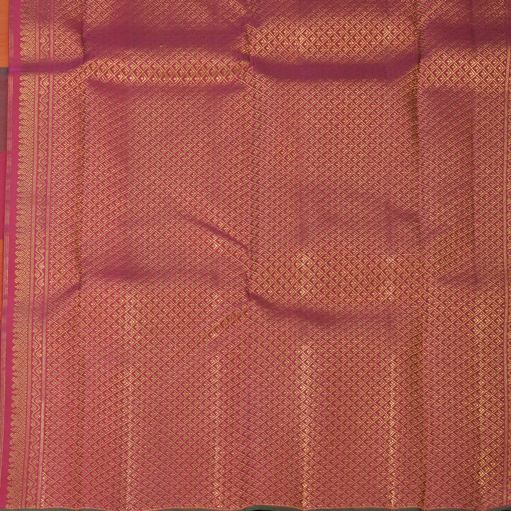 Hayagrivas Handloom Multicolour Checks Kanjivaram Silk Saree KBF743H6-1