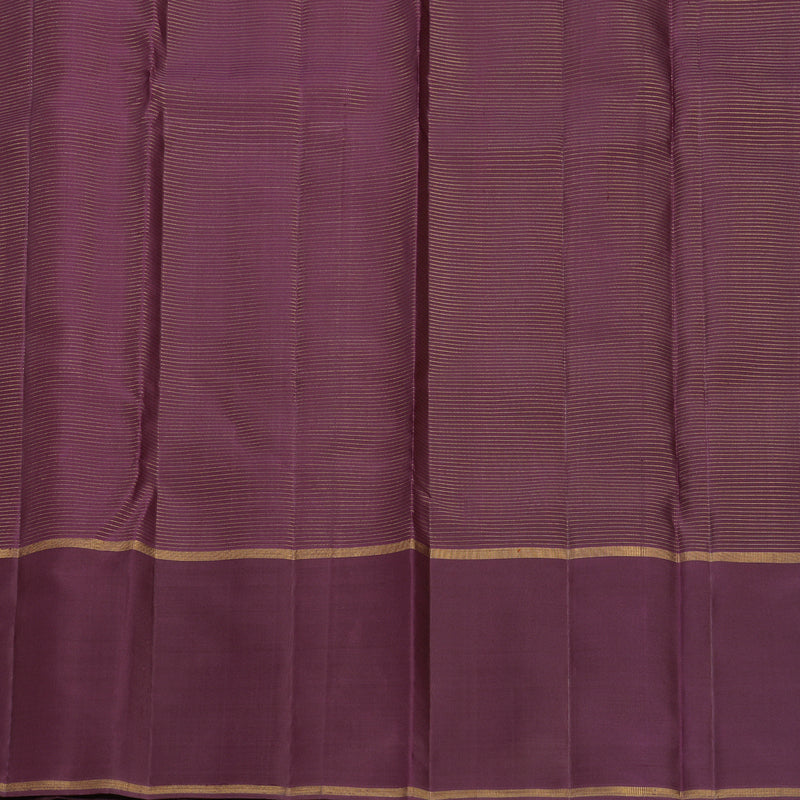 Hayagrivas Handloom Rosewood Pink Kanjivaram Silk Saree with Plum Purple Border KBF744H2-2