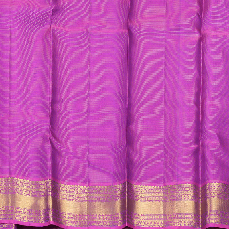 Hayagrivas Handloom Mayilkazhuthu Kanjivaram Silk Saree with Purple Border KBF744H6-4