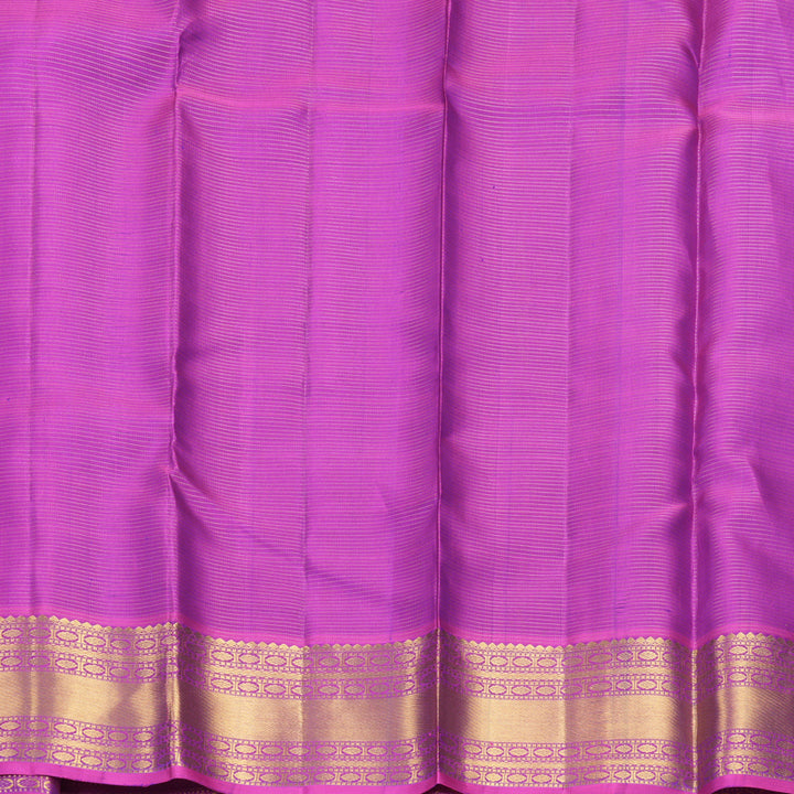 Hayagrivas Handloom Mayilkazhuthu Kanjivaram Silk Saree with Purple Border KBF744H6-4