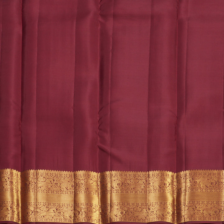 Hayagrivas Handloom Maroon Kanjivaram Silk Saree KBF749H1-10