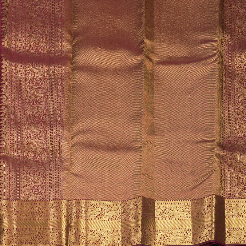 Hayagrivas Handloom Maroon Kanjivaram Silk Saree KBF749H1-10