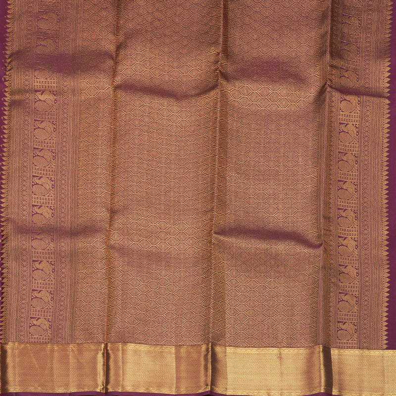 Hayagrivas Handloom Burgundy Kanjivaram Silk Saree KBF749H2-3
