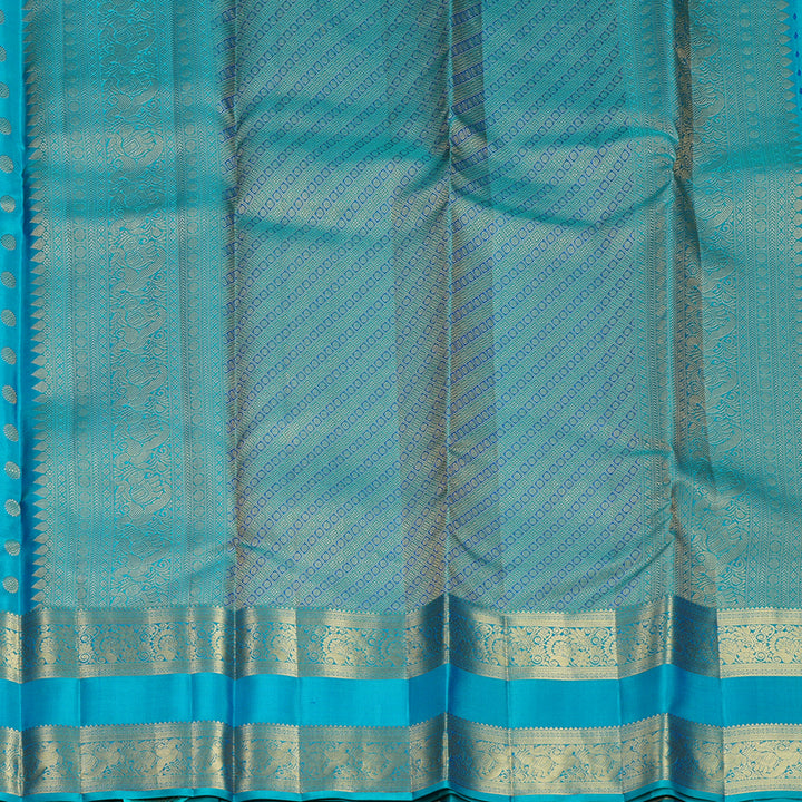 Hayagrivas Handloom Mayilkazhuthu Kanjivaram Silk Saree KBF749H4-1