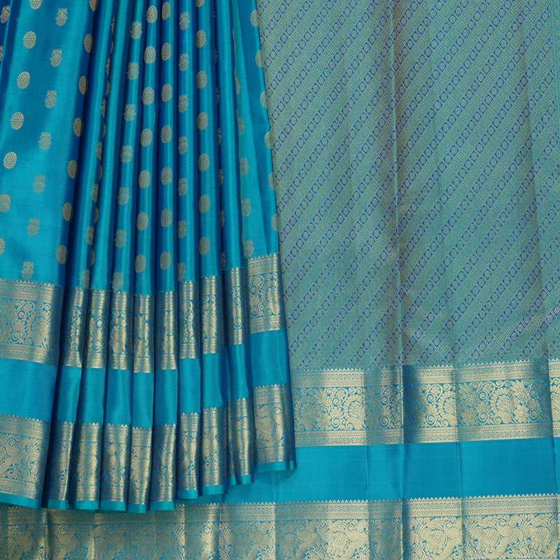 Hayagrivas Handloom Mayilkazhuthu Kanjivaram Silk Saree KBF749H4-1