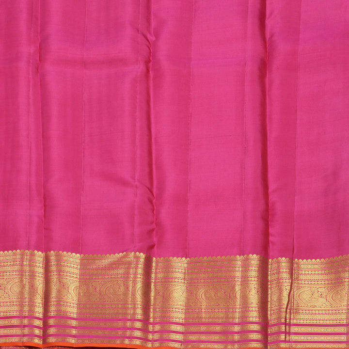 Hayagrivas Handloom Rani Pink Kanjivaram Silk Saree KBF749H4-15