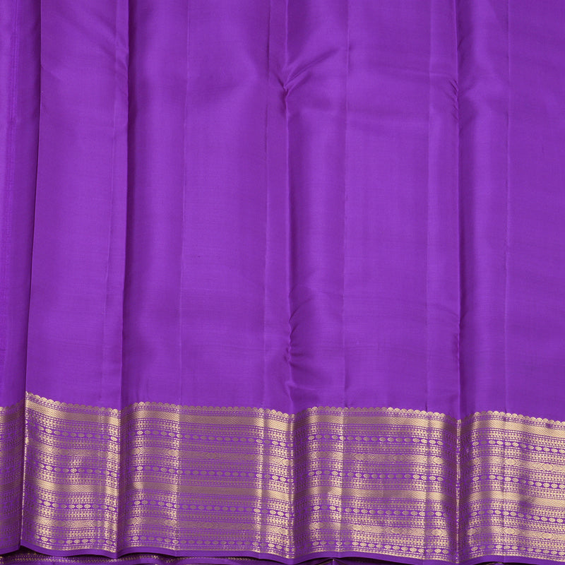 Hayagrivas Handloom Purple Kanjivaram Silk Saree KBF749H4-4