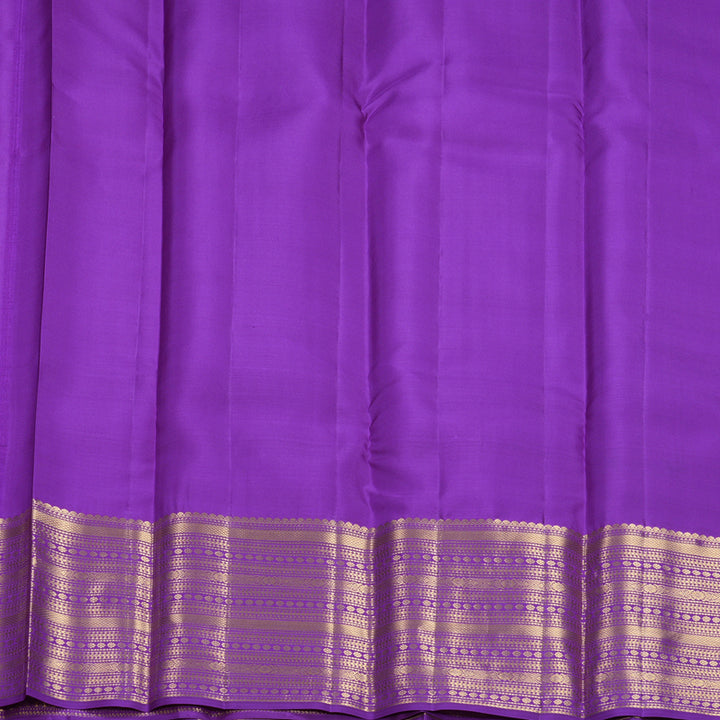 Hayagrivas Handloom Purple Kanjivaram Silk Saree KBF749H4-4