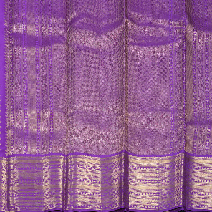 Hayagrivas Handloom Purple Kanjivaram Silk Saree KBF749H4-4