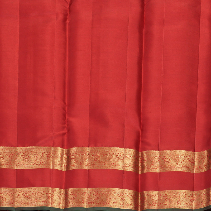 Hayagrivas Handloom Red Kanjivaram Silk Saree KBF749H5-1