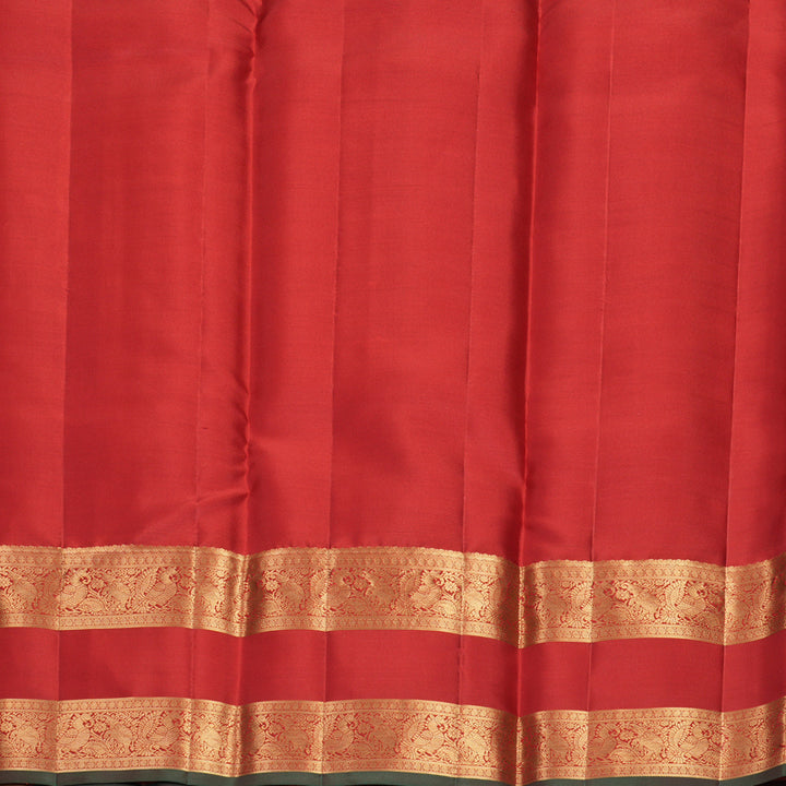 Hayagrivas Handloom Red Kanjivaram Silk Saree KBF749H5-1