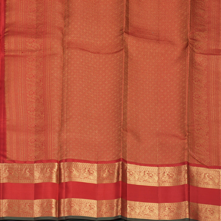 Hayagrivas Handloom Red Kanjivaram Silk Saree KBF749H5-1