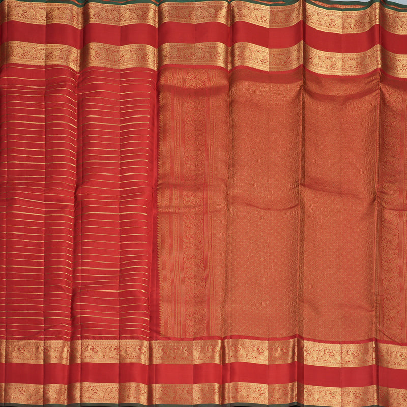 Hayagrivas Handloom Red Kanjivaram Silk Saree KBF749H5-1