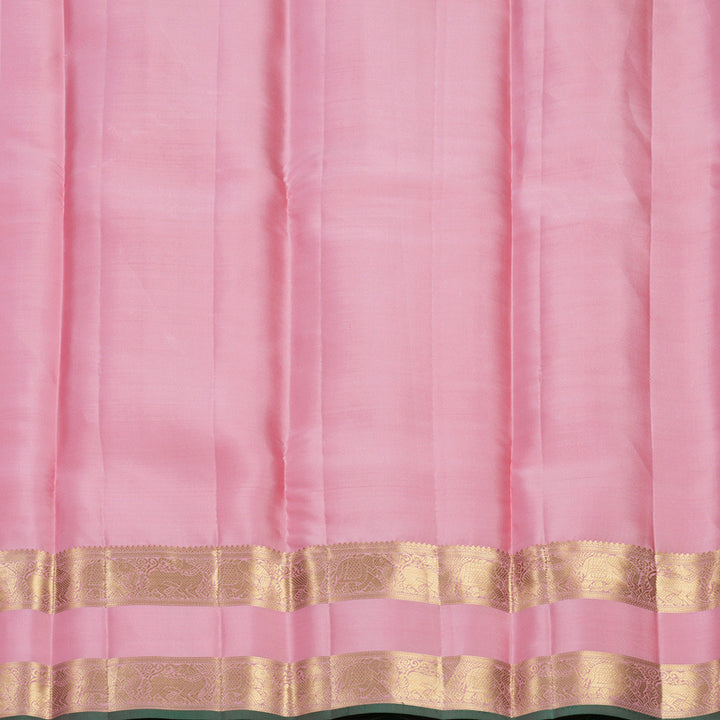 Hayagrivas Handloom Baby Pink Kanjivaram Silk Saree KBF749H5-3