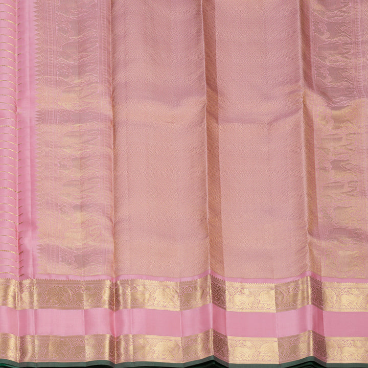 Hayagrivas Handloom Baby Pink Kanjivaram Silk Saree KBF749H5-3