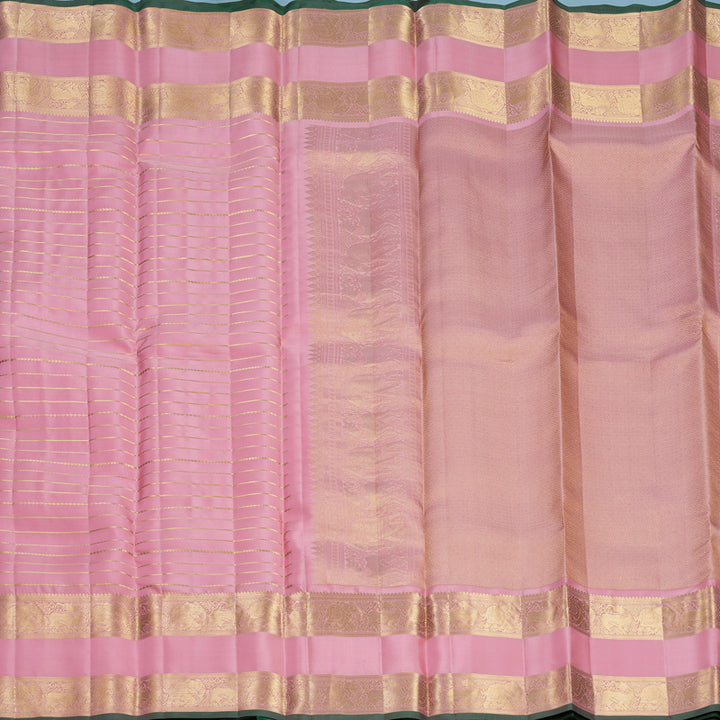Hayagrivas Handloom Baby Pink Kanjivaram Silk Saree KBF749H5-3